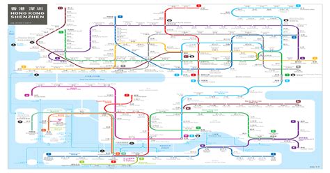 Hong Kong - Shenzhen Metro Map : MapPorn