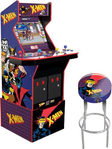 Arcade1Up X-Men 4 Player - with Riser, Light up Marquee & Deck Protector [GAME CONSOLES], 1 ...