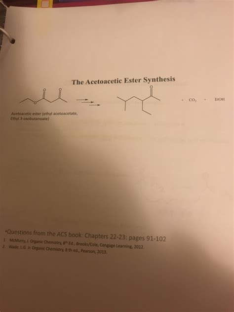 Solved: The Acetoacetic Ester Synthesis Acetoacetic Ester ... | Chegg.com