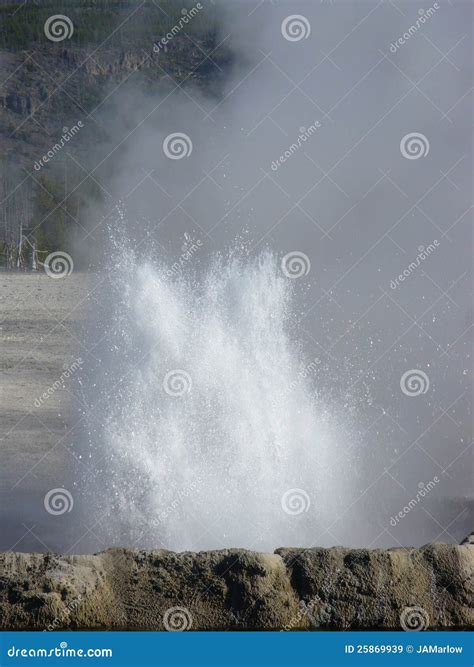 Erupting Geyser stock image. Image of colorful, natural - 25869939