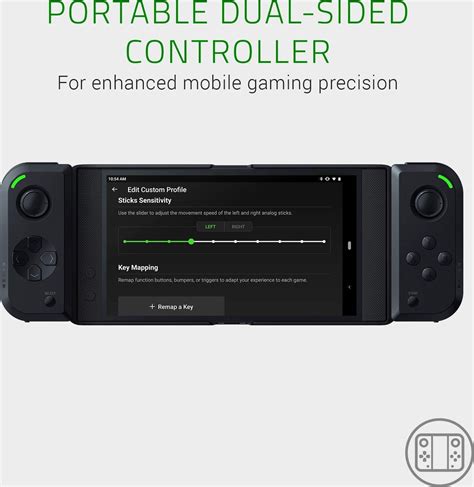 Razer Junglecat Dual-Sided Mobile Game Controller for Android (Modular Design, 100 Hr Battery ...