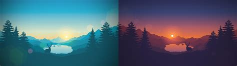 Minimalist Dual Screen Wallpaper Threw Two Photos Together To Make A ...