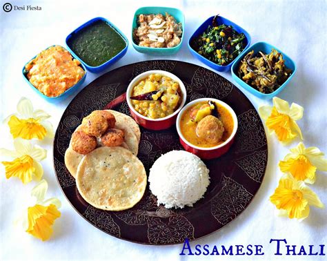 Desi Fiesta : Assamese Thali / Aalohir Exaj (Assamese Platter for Guests)