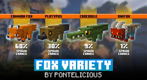 FOX VARIETY [By Pontelicious] Minecraft Texture Pack