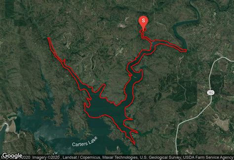 Map Of Carters Lake Ga : Carters Lake Coosawattee River Georgia May 1978 Library Of Congress ...