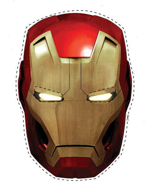 Iron Man Mask Template