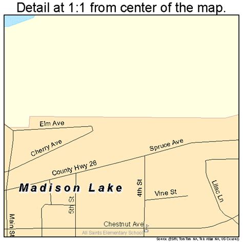 Madison Lake Minnesota Street Map 2739320