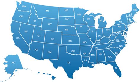 clickable map of the United States