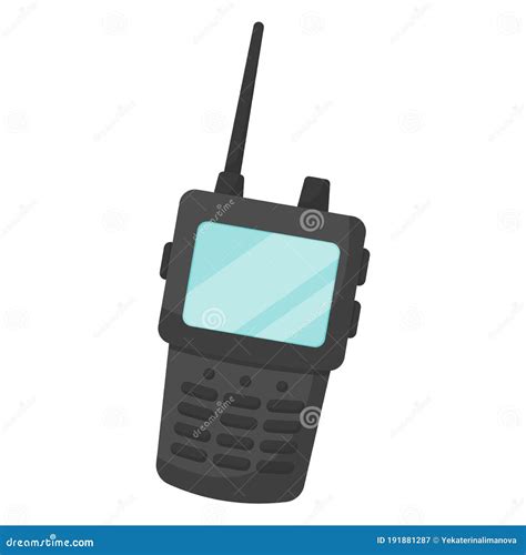 Black Walkie Talkie Icon Isolated On Transparent Background. Portable ...