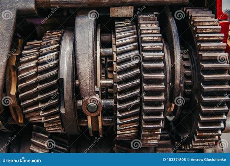 Large Iron Gears Closeup. Gear Iron Gear Stock Photo - Image of ...