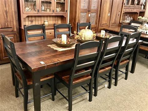 Amish Kitchen Table And Chairs - Image to u