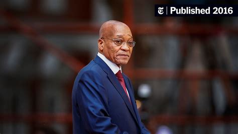 President Jacob Zuma of South Africa Faces Leadership Challenge - The New York Times