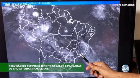 PREVISÃO DO TEMPO: EL NIÑO TRAZ CALOR E PANCADAS DE CHUVA | Rede Mais