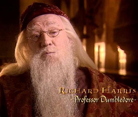 Harry Potter...The first Professor Dumbledore. Richard Harris as Professor Albus Percival ...