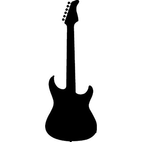 Free guitar silhouette clip art