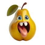 Pear, Funny Cartoon, Fruit Free Stock Photo - Public Domain Pictures