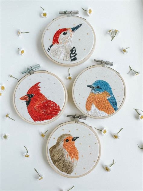 Custom Bird Embroidery Hoops | Birds embroidery designs, Bird embroidery pattern, Bird embroidery