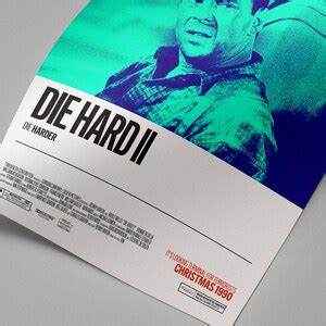 Die Hard 2 1990 Retro Movie Poster Art, Film Poster Wall Art, Bruce Willis, John Mcclane, Movie ...