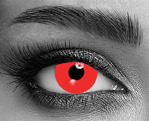 Red Vampire Contacts, Red Prescription Lenses (Novelty & Halloween ...