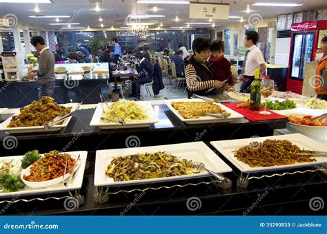 Korean Buffet Restaurant Cuisines Editorial Stock Photo - Image: 35290833