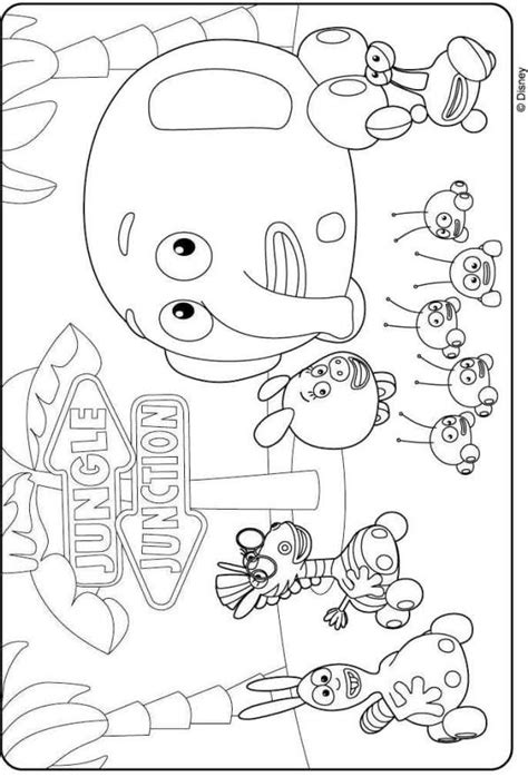 Jungle Junction Coloring Pages Printable Coloring Pages