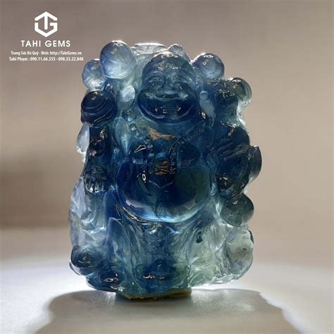 Phật Di Lặc đá quý Sapphire - Tahi 6083 - TahiGems