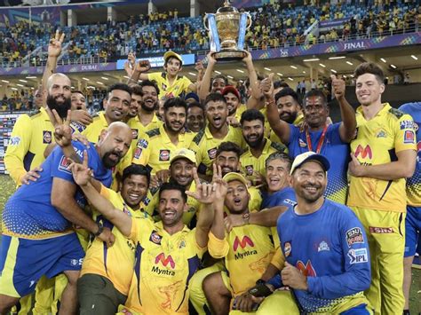 IPL 2021 Final, CSK vs KKR: Chennai Super Kings Players Celebrate With ...