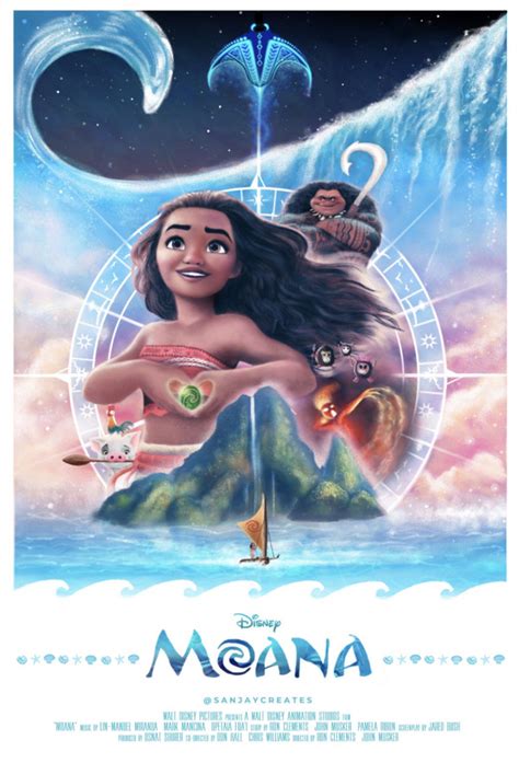 Moana (2016) - Poster US - 1719*2530px