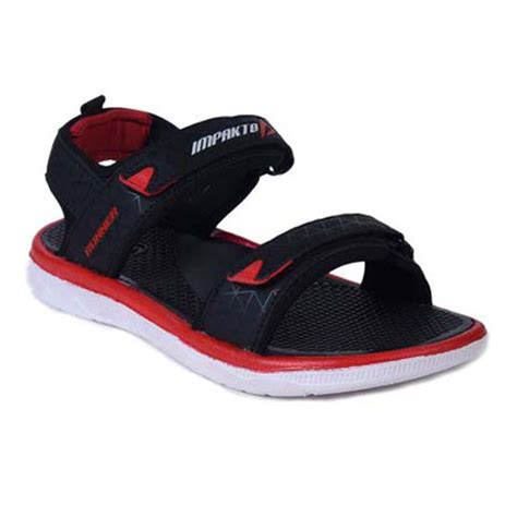 Ajanta Impakto Synthetic Sports Sandal For Men - Gray and Red - BF 624