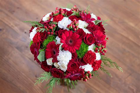 Christmas Blooms - NYC Festive Floral Bouquet for Holidays & Celebrations