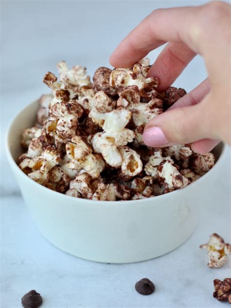 Chocolate Popcorn–Holiday Snack Idea - Cheerful Choices