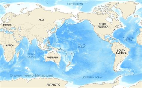 Oceans In The World Map – Interactive Map