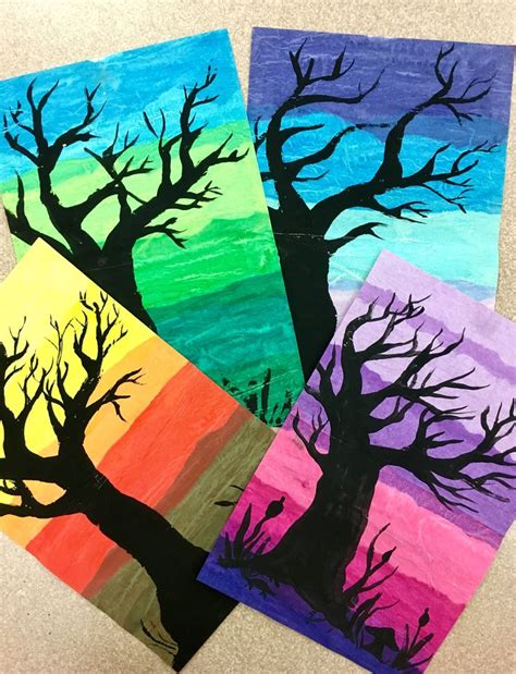 Pin by Sherry Green on my teacher examples / K-5 | Easy paintings, Easy ...