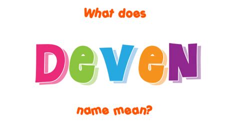 Deven name - Meaning of Deven