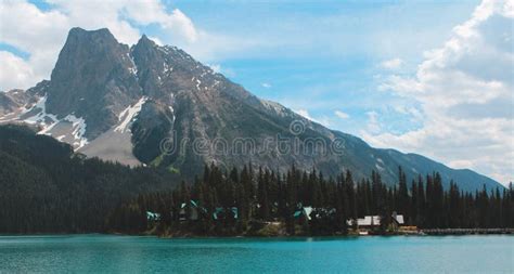 Emerald Lake in Banff Canada Stock Image - Image of inspiring ...