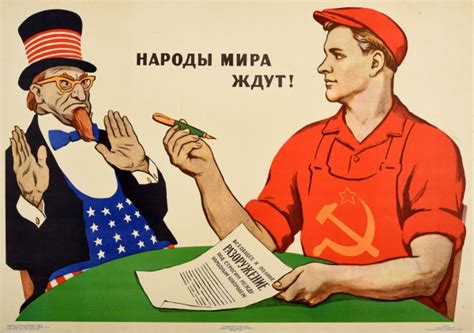 Original Vintage Posters -> Propaganda Posters -> Disarmament USA USSR ...