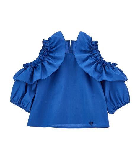 Monnalisa Frilled Cut-Out Top (2-12 Years) | Harrods US