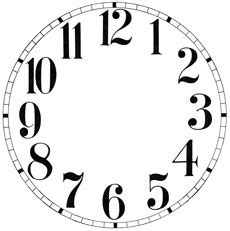 15 Clock Face Images - Print Your Own! - The Graphics Fairy