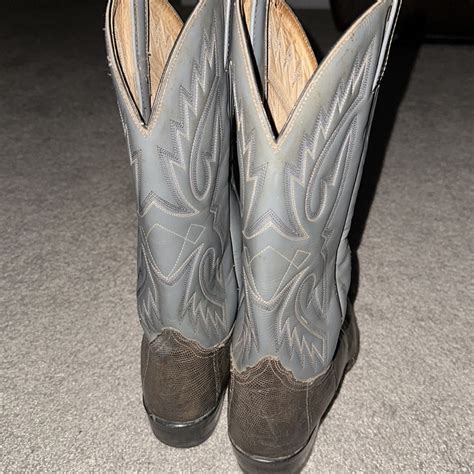 Rare Vintage Leather Sheplers Cowboy Boots - Gem