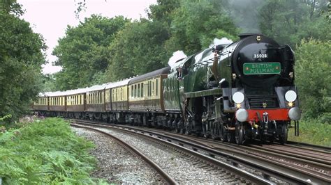 35028 Clan Line ,The Belmond British Pullman ,11th July 2014 - YouTube