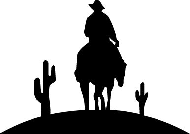 Cowboy silhouette PNG