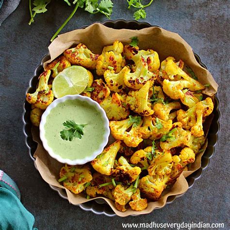 Curry Roasted Cauliflower - Madhu's Everyday Indian