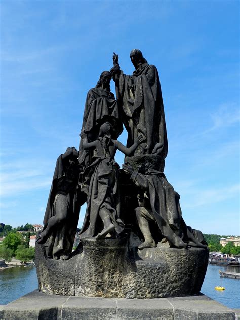 One of many statues on the Charles bridge in Prague | Prague czech ...