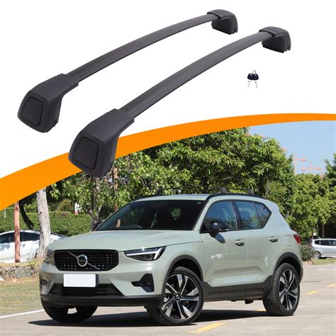 Buy Snailfly Upgraded Roof Rack Cross Bars Fit for Volvo XC40 2018-2024 Lockable Quiet Crossbars ...