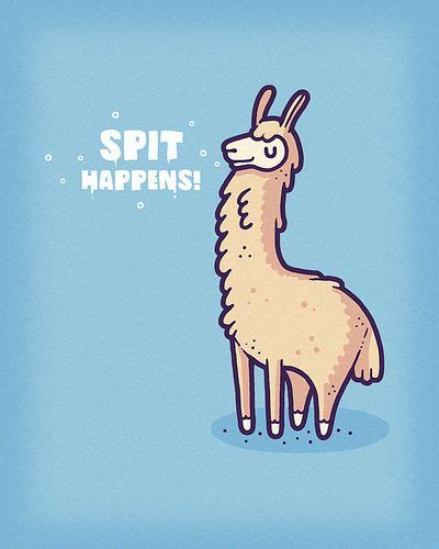 Funny Llama Cartoon