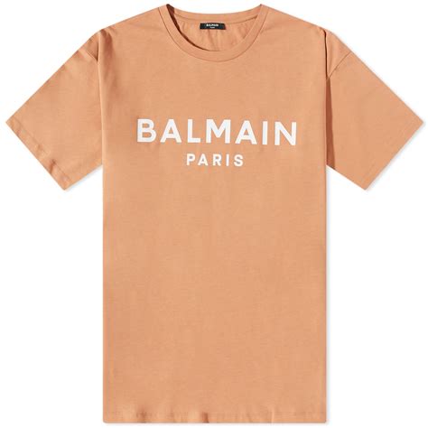 Balmain Paris Logo T-Shirt Camel & Natural | END.