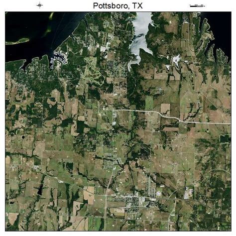 Aerial Photography Map of Pottsboro, TX Texas