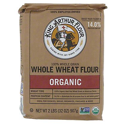 King Arthur Unbleached Organic Whole Wheat Flour, 2 lb – Central Market