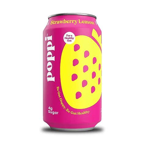 Poppi Prebiotic Soda, Strawberry Lemon, 12 fl oz - Walmart.com