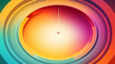 Premium AI Image | A colorful light Abstract circle background